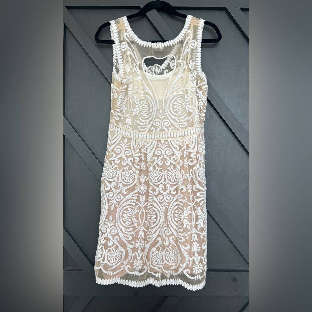 BHLDN X Anthropologie Jola Lace Mini Dress, Size 4 - Picture 7 of 11